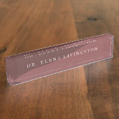 カスタム博士課程の卒業生の表札 デスクネームプレート (側面)