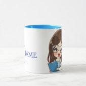 カスタム博士（お名前） PhD卒業コーヒー マグカップ (中央)