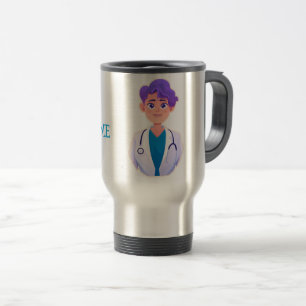 カスタム博士PhD卒業コーヒーマグ トラベルマグ