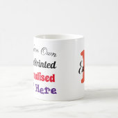 カスタム印刷されたパーソナライズされた文字コーヒーマグ コーヒーマグカップ (中央)