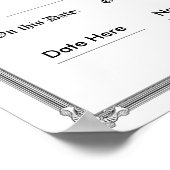 カスタム印刷された卒業証書ポスター ポスター (角)