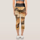 カスタム印刷された高い腰のカプリス カプリレギンス (裏面)