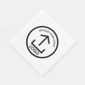 カスタム印刷ビジネスのロゴのプロモーション スタンダードランチョンナプキン (角)