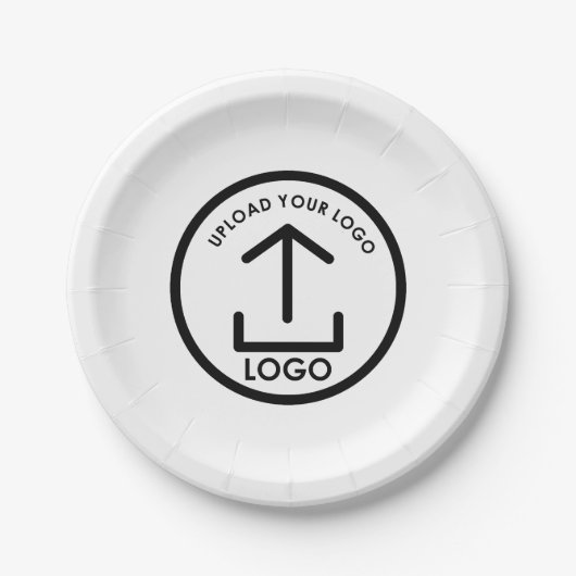 カスタム印刷ビジネスのロゴのプロモーション ペーパープレート (正面)