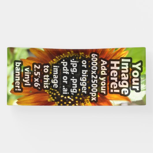 カスタム印刷ビニール全色印刷6' Tall 横断幕 (横)