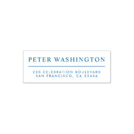 カスタム印刷澄ん名と差出人住所 セルフインキングスタンプ