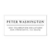 カスタム印刷澄ん名と差出人住所 ラバースタンプ (インプリント)