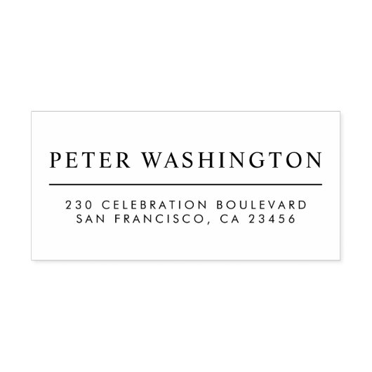 カスタム印刷澄ん名と差出人住所 ラバースタンプ (インプリント)