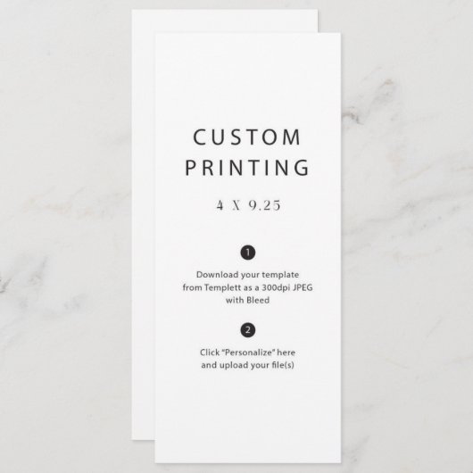 カスタム印刷結婚テンプレート メニュー (正面/裏面)