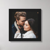 カスタム厚モダン黒フレーム キャンバスプリント (正面)