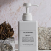 カスタム原料リスト手作り石鹸スキンケア スクエアシール