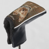 カスタム又はペットフォトゴルフヘッドカバー ゴルフヘッドカバー (3/4 正面)