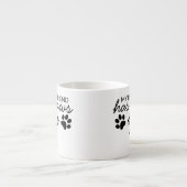 カスタム友最高の人が犬を愛する エスプレッソカップ (正面)