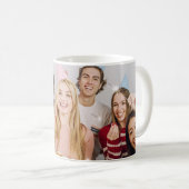 カスタム友達の写真の誕生日マグカップ コーヒーマグカップ (正面右)