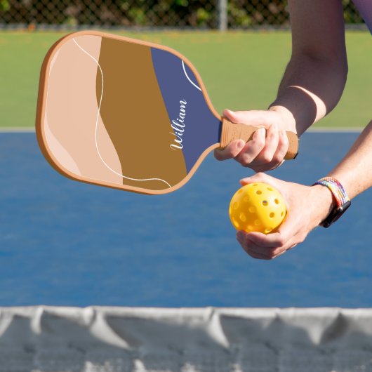 カスタム友達へのモノグラム名のギフ最高のト ピックルボールラケット (インサイチュ)