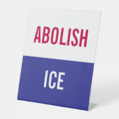 カスタム反ICE個人抗議 台座サイン (正面)