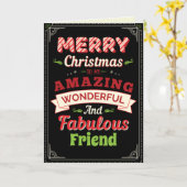 カスタム受信者クリスマスカード カード (黄色い花)