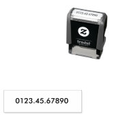 カスタム口座番号 セルフインキングスタンプ (インサイチュ)