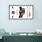 カスタム古くないクラシックな車のヴィンテージの誕生日 横断幕 (トレードショー)