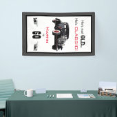 カスタム古くないクラシックな車のヴィンテージの誕生日 横断幕 (トレードショー)