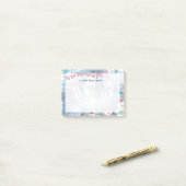 カスタム可愛いおもしろいホリおもしろいー雪だるまパターン ポストイット (デスク上)