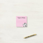 カスタム可愛いおもしろい漫画の牛 ポストイット (デスク上)