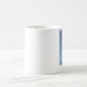 カスタム可愛いおもちゃのプードル水彩ドッグアート コーヒーマグカップ (中央)