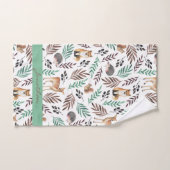 カスタム可愛いアニマルキッズルームデコール バスタオルセット (ハンドタオル)