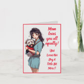 カスタム可愛いウェスティードマママザーデイカード カード (正面)