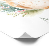 カスタム可愛いエレガントフクロウの森子供部屋 ポスター (角)