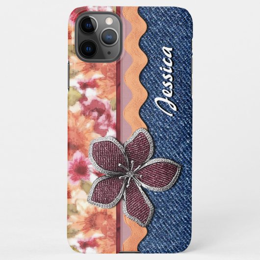 カスタム可愛いエレガント春フローラアートウォーターカラー iPhoneケース (裏面)