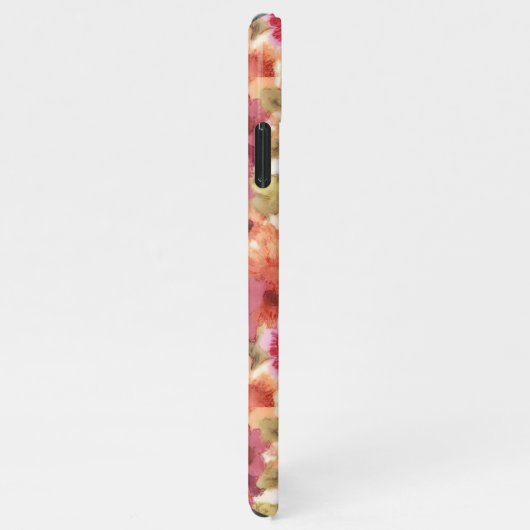 カスタム可愛いエレガント春フローラアートウォーターカラー iPhoneケース (右側)