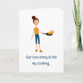 カスタム可愛いカップル愛のジョークおもしろいバレンタインデー カード (正面)