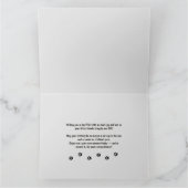 カスタム可愛いグレー子猫フォトパーフェクト誕生日 カード (内部)