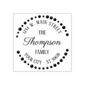 カスタム可愛いトレンディーモダンアールデコサークル ラバースタンプ (インプリント)