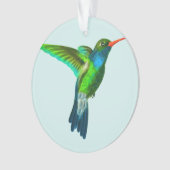 カスタム可愛いハミングバードフォトオーナメント オーナメント (正面)