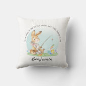 カスタム可愛いバニー最高のダディお父さん クッション (裏面)