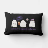カスタム可愛いフレンドリー幽霊不気味シーズン ランバークッション (正面)