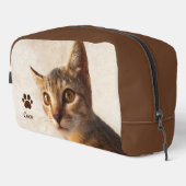 カスタム可愛いペット猫ねこ犬写真テンプレート ドップキット (右コーナー)