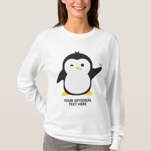カスタム可愛いペンギンシャツ Tシャツ