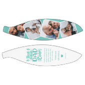 カスタム可愛いボーナスパパ4写真&引用文父ギフト バスケットボール (パネル)