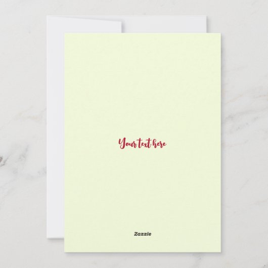 カスタム可愛いメオイのクリスマス猫のノンフォト シーズンカード (裏面)