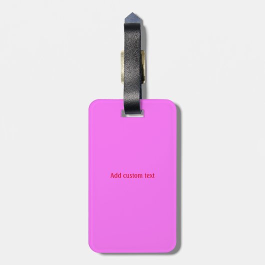 カスタム可愛いモダンパーム名イエローラベル ラゲッジタグ (裏面縦)