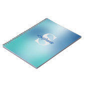 カスタム可愛いモノグラムとファーストネームプランナー ノートブック (左側)