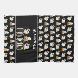 カスタム可愛い不気味幽霊 キッチンタオル