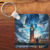 カスタム可愛い両面パーソナライズされた写真 キーホルダー (正面)