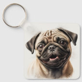 カスタム可愛い両面パーソナライズされた写真 キーホルダー (正面)