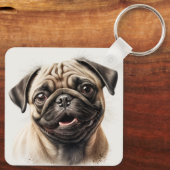 カスタム可愛い両面パーソナライズされた写真 キーホルダー (裏面)