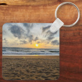 カスタム可愛い二人写真両面パーソナライズされたKe キーホルダー (裏面)