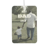 カスタム可愛い写真の最高のパパ カーエアーフレッシュナー (正面)